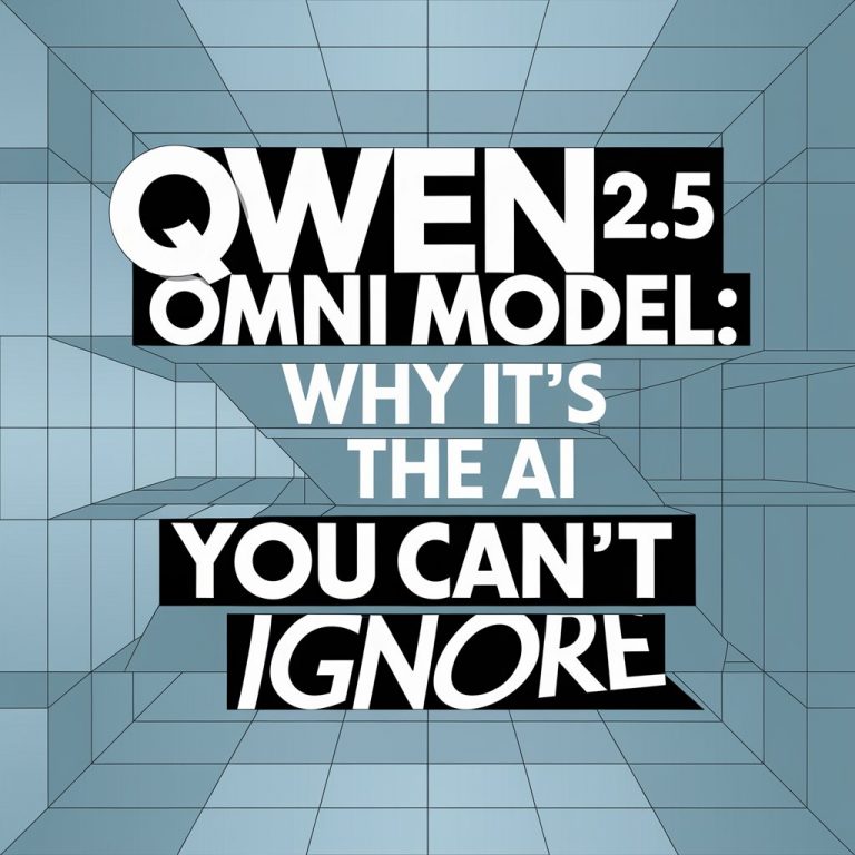 Qwen 2.5 Omni Model: Why It’s the AI You Can’t Ignore