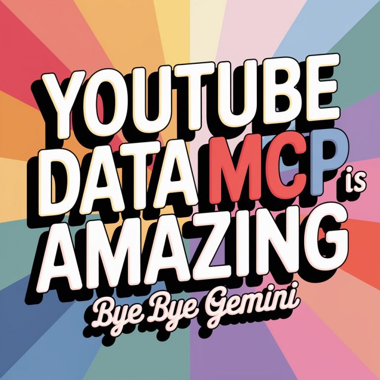 Youtube Data MCP Is Amazing: No More Need To Rely On Gemini For Youtube