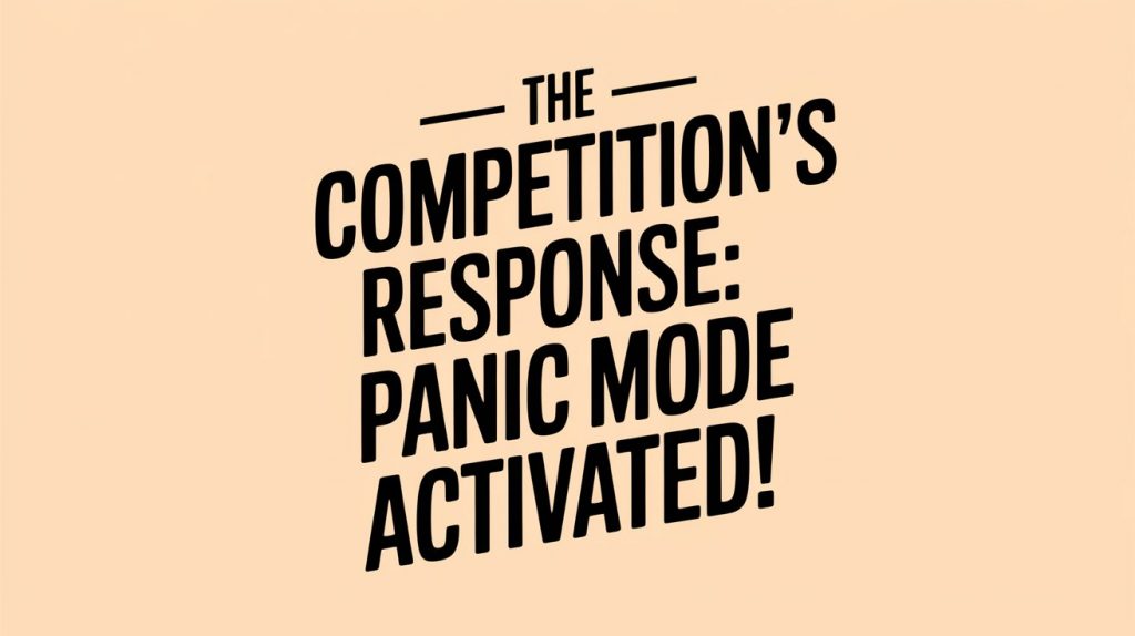 The Competition's Response: Panic Mode Activated