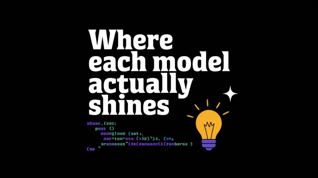 Where Each Model Actually Shines