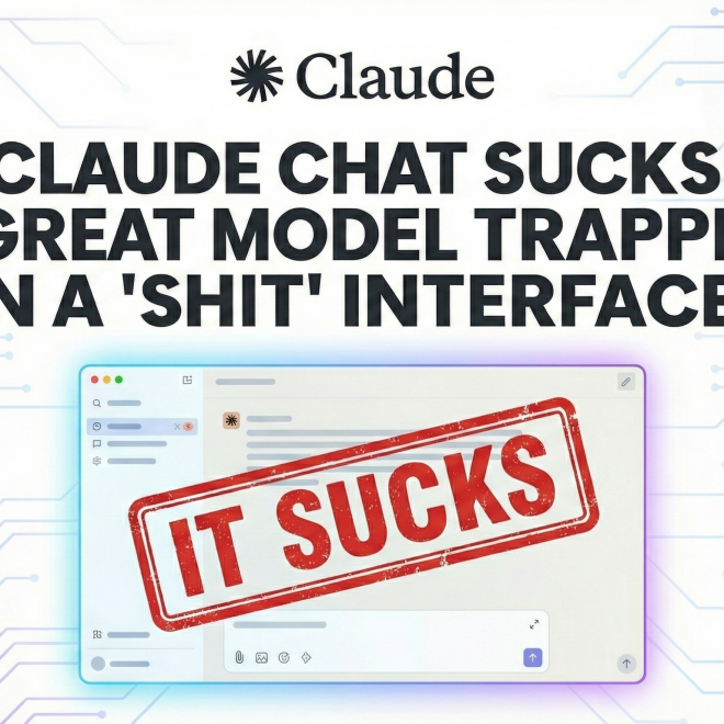 Claude Chat Sucks: A Great Model Trapped in a “Shit” Interface