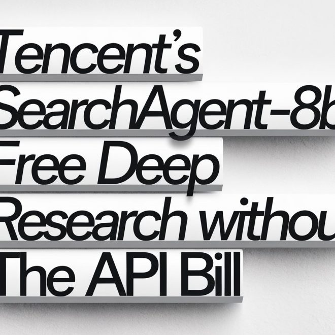 Tencent’s SearchAgent-8B: Free Deep Research Without the API Bill