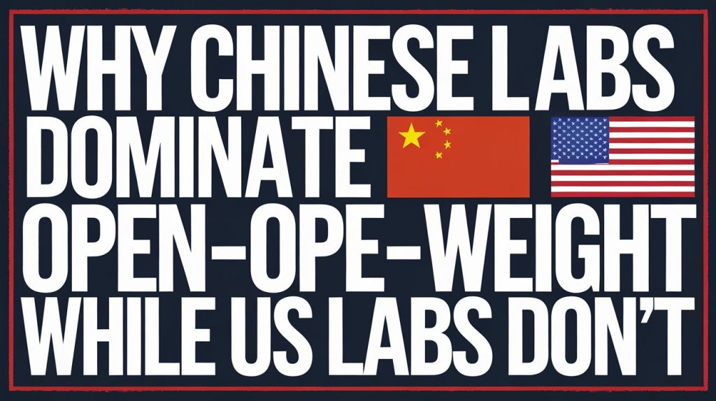 Why Chinese labs dominate open-weight while US labs don't