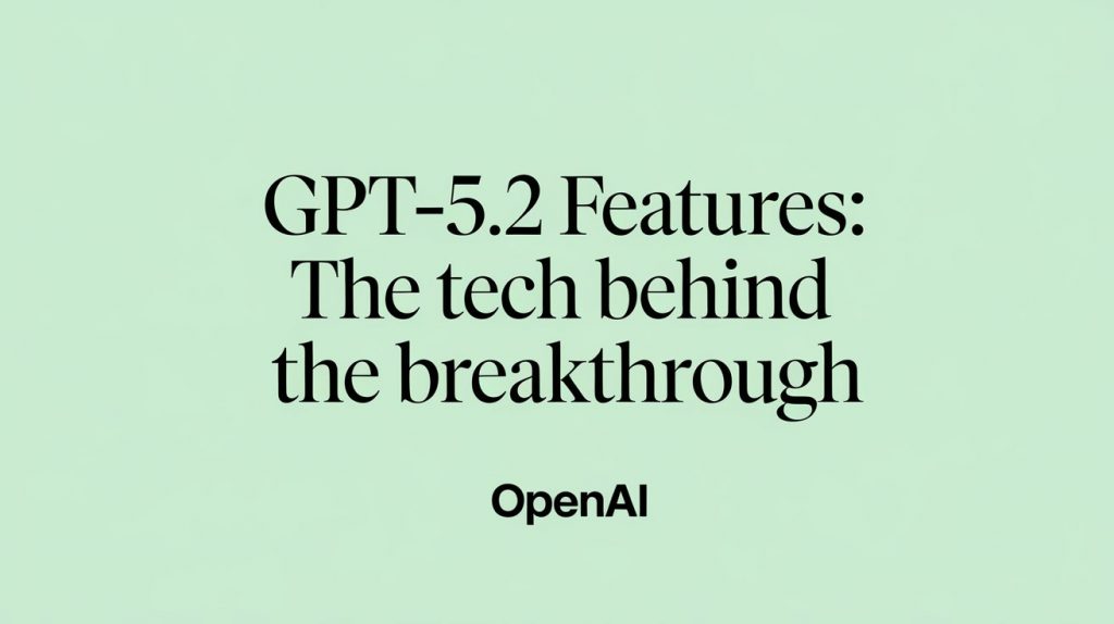 GPT-5.2 Features: The Tech Behind the Breakthrough