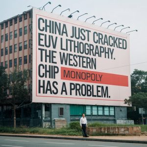 China Just Cracked EUV Lithography. The Western Chip Monopoly Has a Problem.