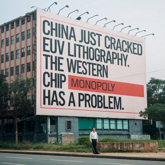 China Just Cracked EUV Lithography. The Western Chip Monopoly Has a Problem.