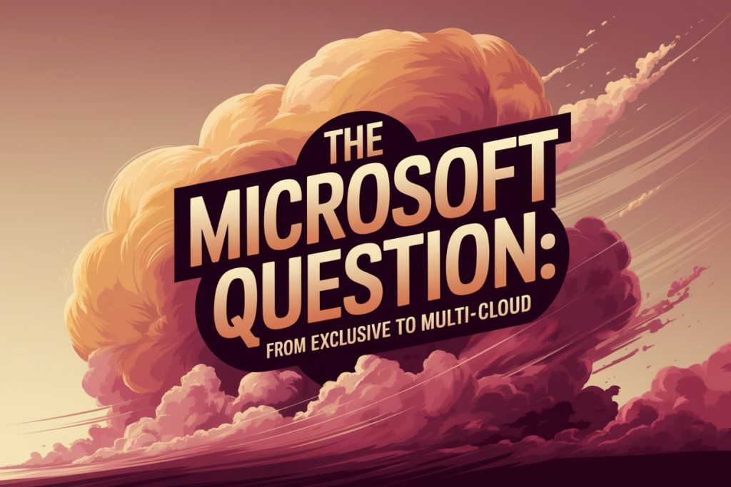 The Microsoft Question: From Exclusive to Multi-Cloud