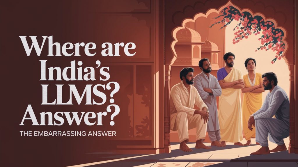 Where Are India's LLMs? The Embarrassing Answer