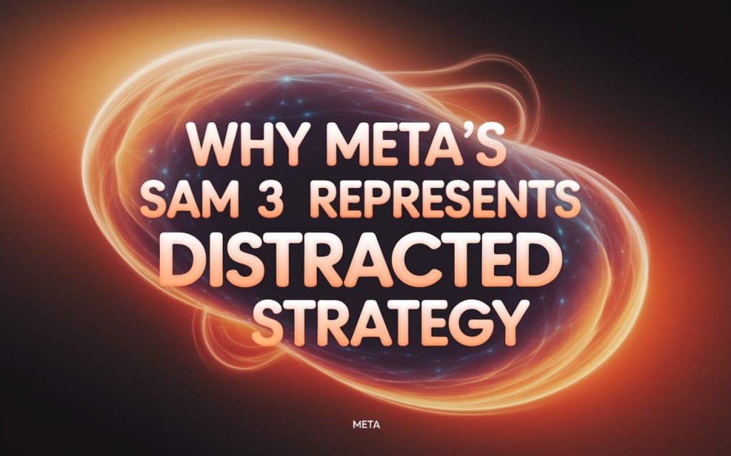 Why Meta's SAM 3 Represents a Distracted Strategy