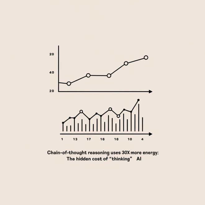 Chain-of-Thought Reasoning Uses 30x More Energy: The Hidden Cost of “Thinking” AI