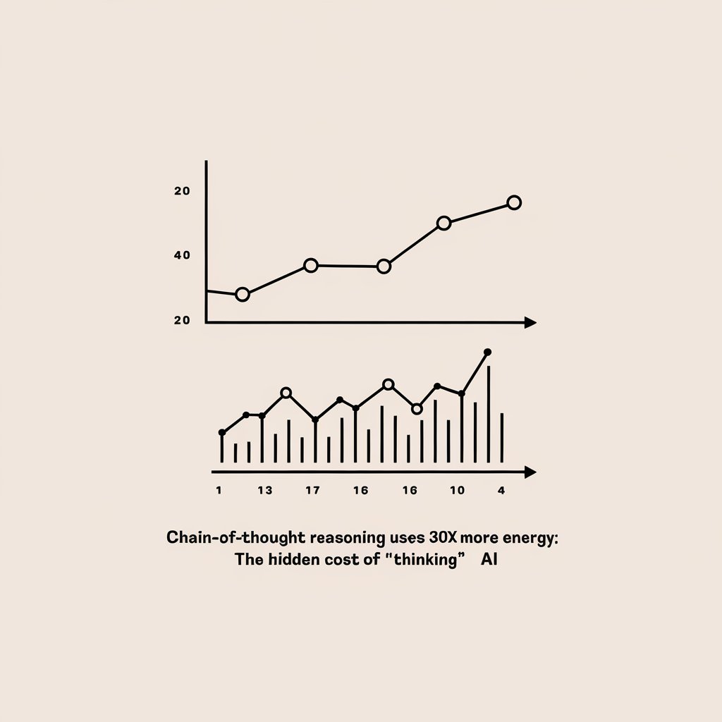 Chain-of-Thought Reasoning Uses 30x More Energy: The Hidden Cost of "Thinking" AI
