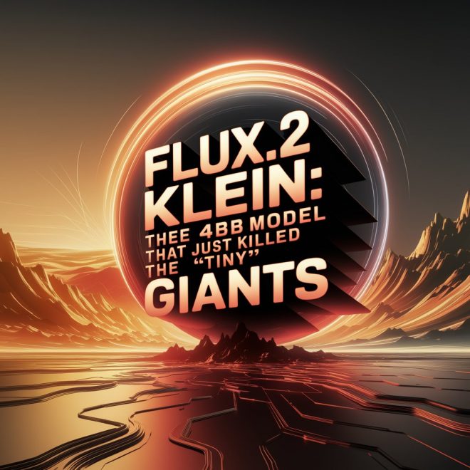 FLUX.2 Klein: The 4B Model That Just Killed the “Tiny” Giants