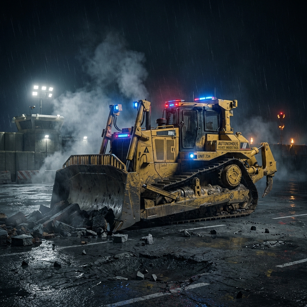 Featured image for USAF's $4.9M Bet: Autonomous Bulldozers Are Replacing Airmen on the Runway