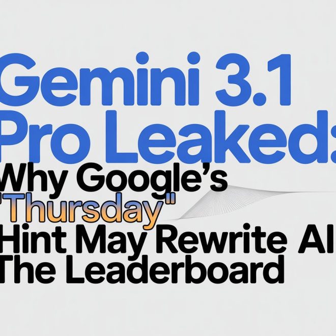 Gemini 3.1 Pro Leaked: Why Google’s “Thursday” Hint May Rewrite the AI Leaderboard