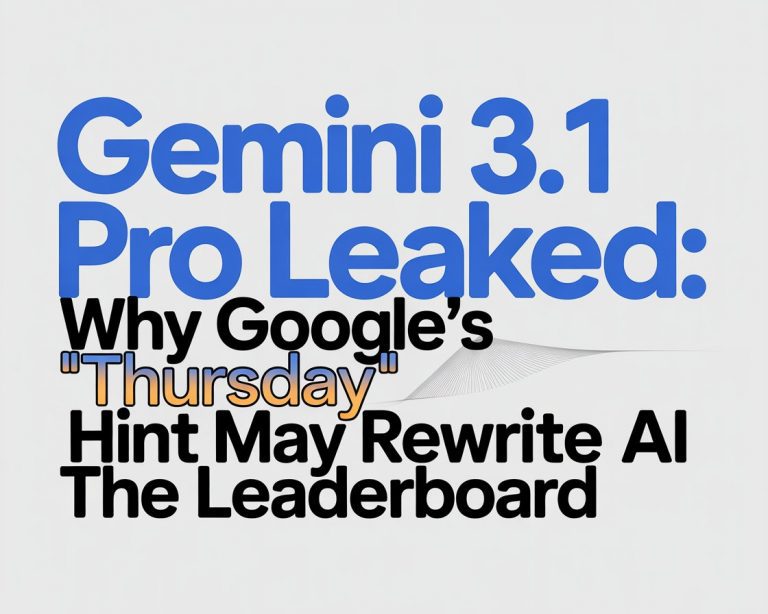 Gemini 3.1 Pro Leaked: Why Google’s “Thursday” Hint May Rewrite the AI Leaderboard