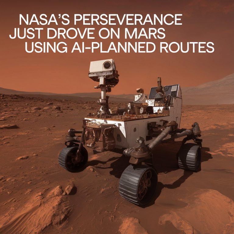NASA’s Perseverance Just Drove on Mars Using AI-Planned Routes