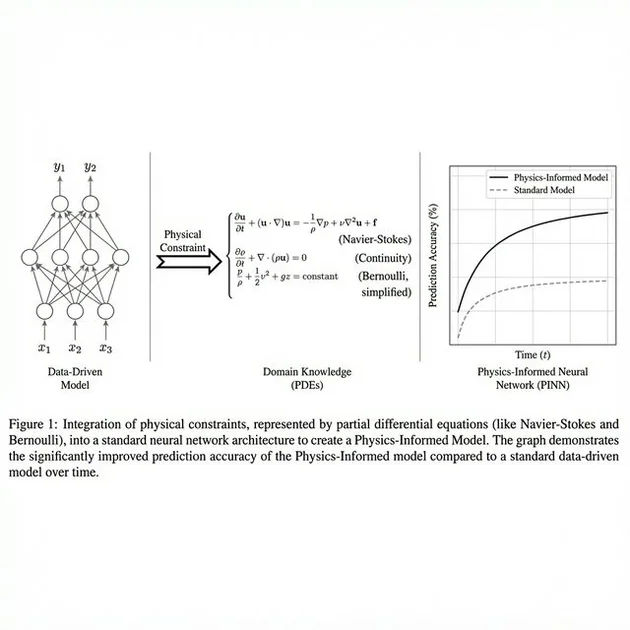 Figure 2: Integration of Physical Constraints (PINNs) in Param-2 showing the loss landscape optimization constrained by partial differential equations.