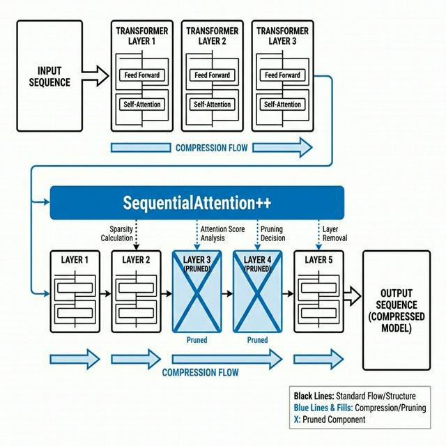 LLM Pruning Pipeline with SequentialAttention++