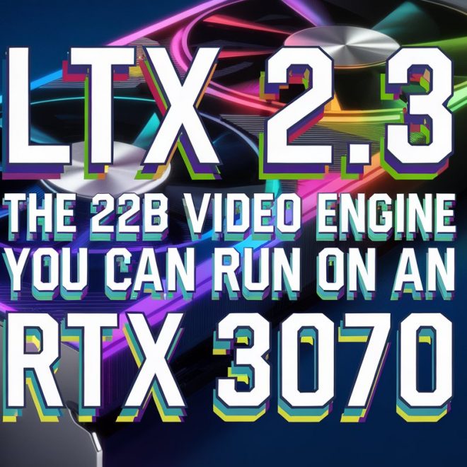 LTX 2.3: The 22B Video Engine You Can Run on an RTX 3070