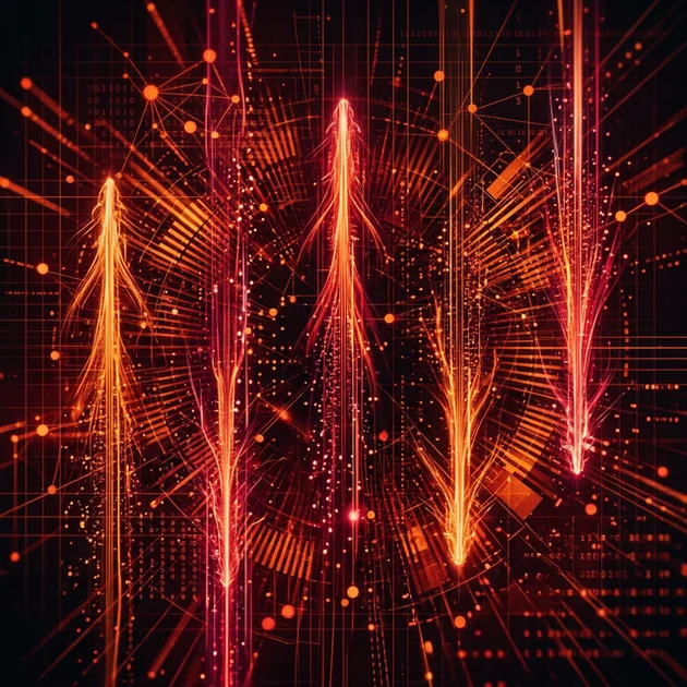 Figure 2: Abstract visualization of parallel sub-agents scouring data sources.